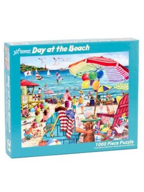 Vermont Christmas Company Day at the Beach 1000 Piece Puzzle